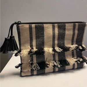 Black and off white Old Navy Clutch